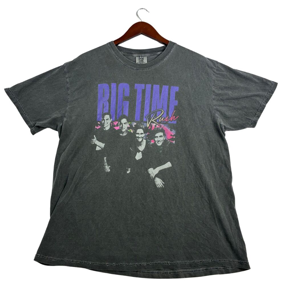 Big Time Rush Forever Tour 2022 T-Shirt Mens XL BTR Concert Band Graphic Gray